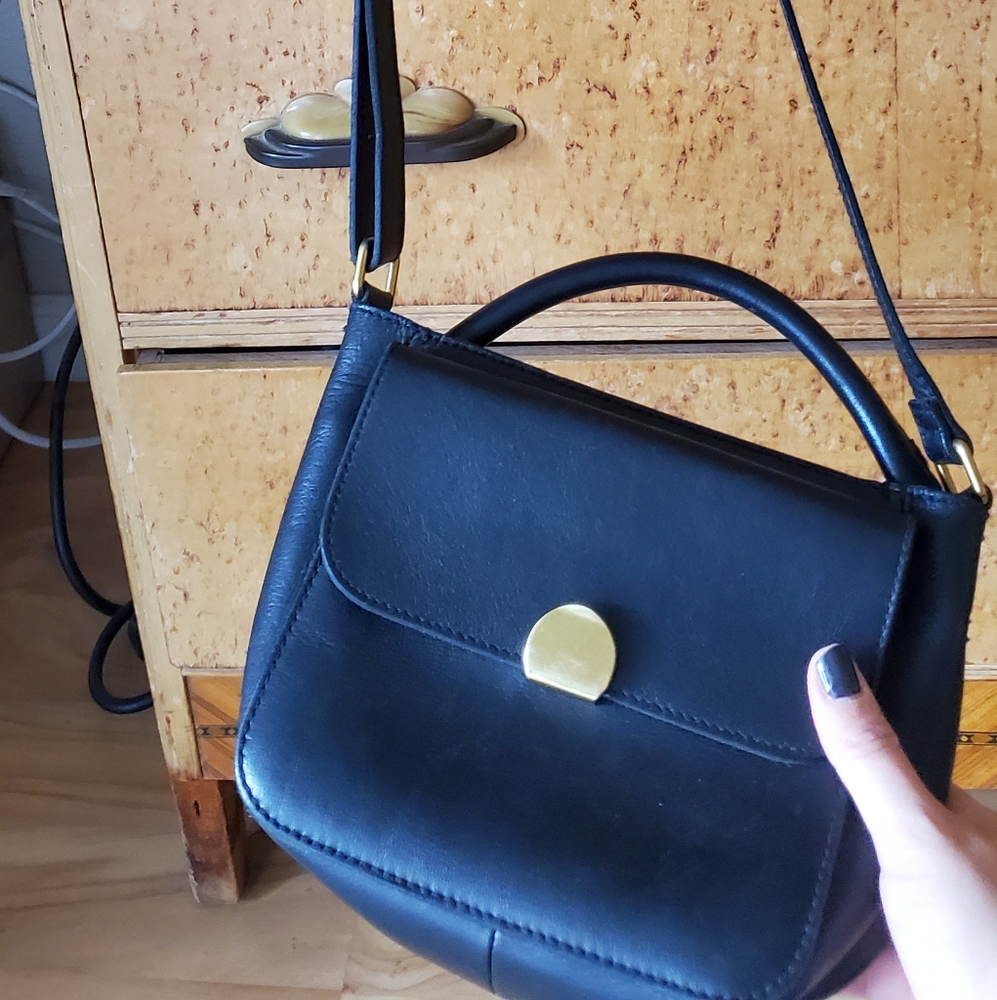 Madewell mini abroad crossbody bag black
